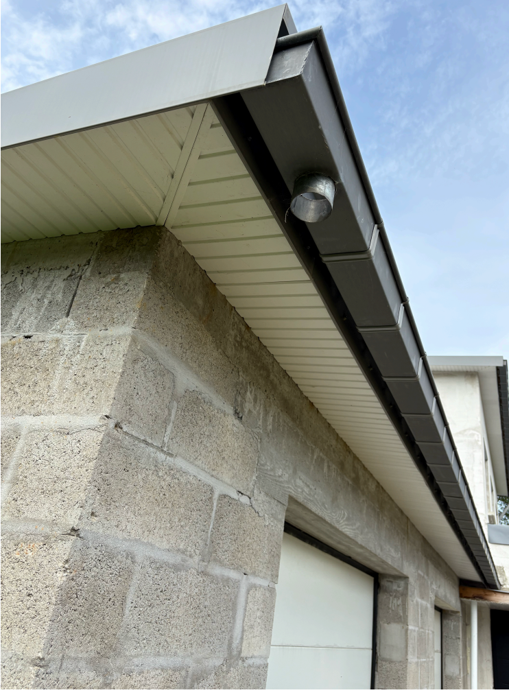 Gouttière zinc réalisée par Restor'habitat